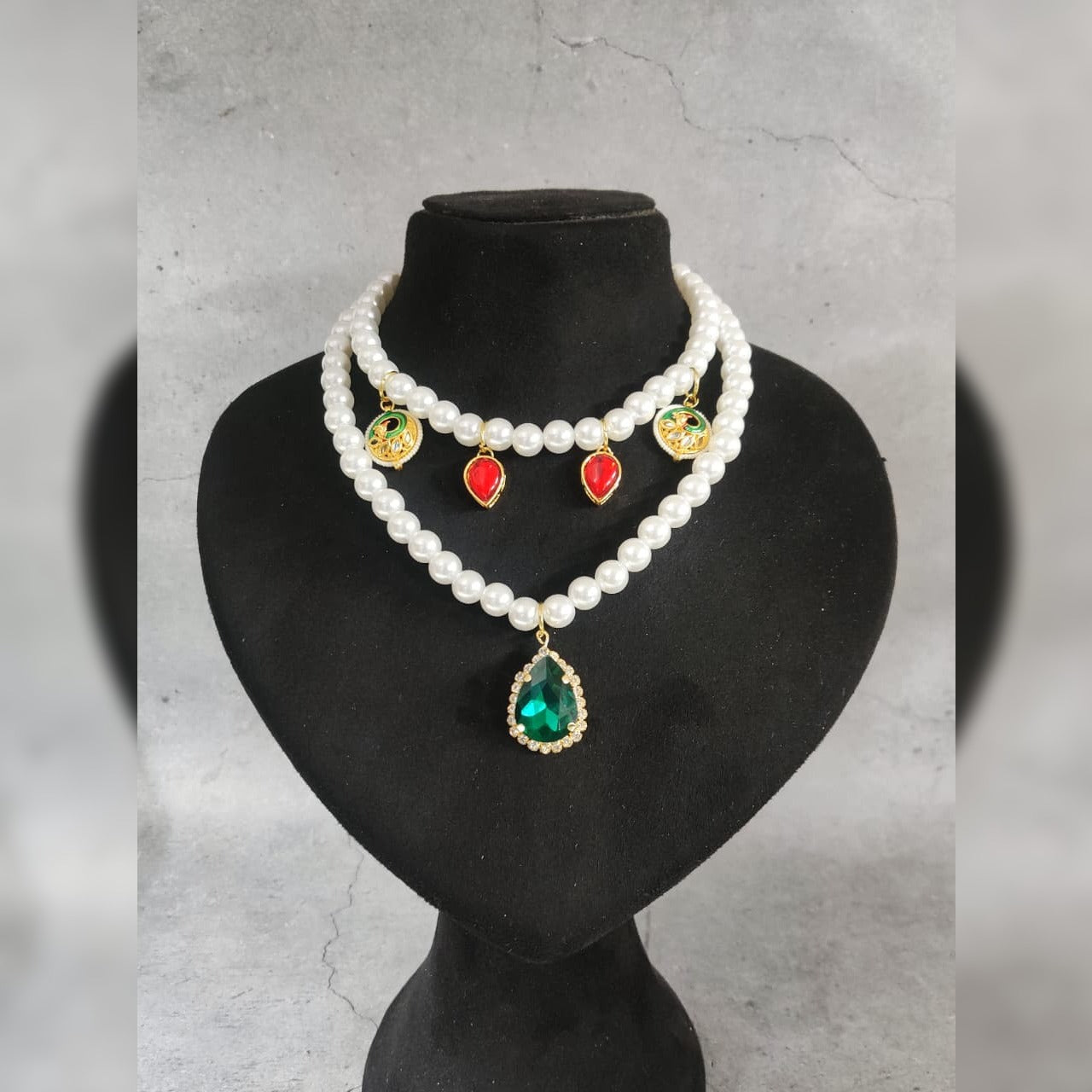 Aura of Royalty Double-Layered Pearl Choker