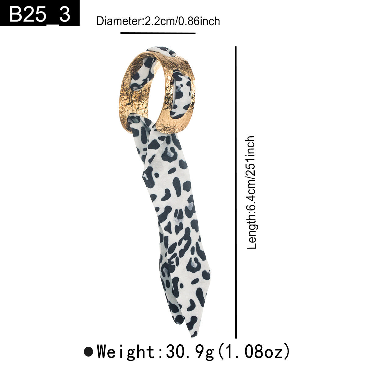Scarf Accent Handcuff - B25