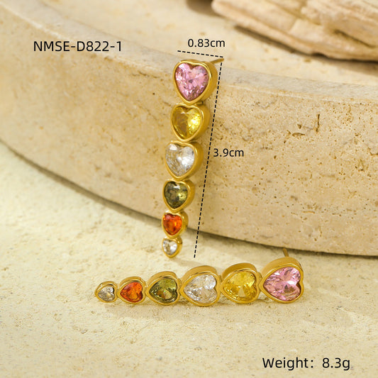 Confetti Hearts Earring