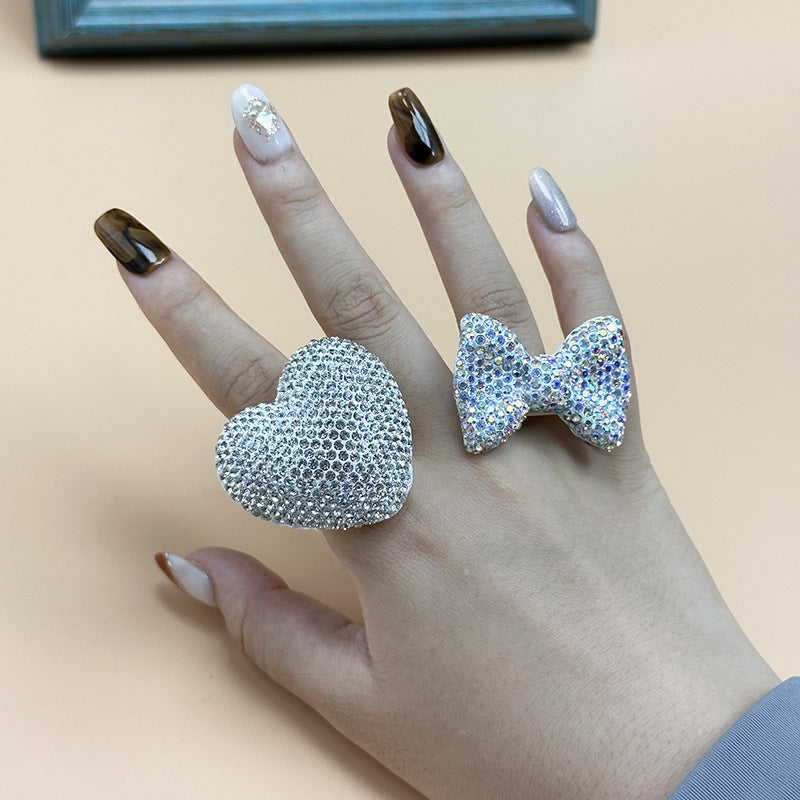 Heart & Bow Rings