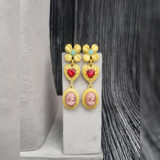 Floral Whimsy Necklace and Earring Set