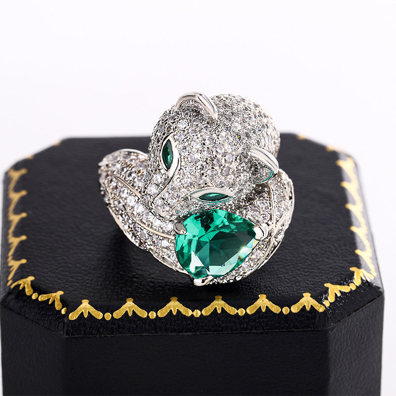 Panther's Gaze Ring