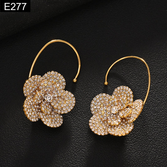 Camellia Arc Earring - E277