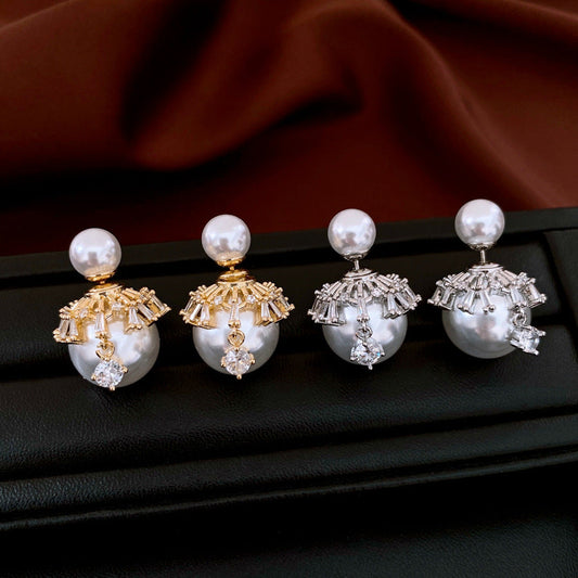 Pearl Crown Earring