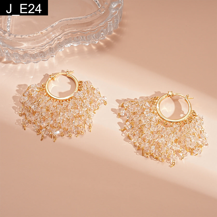Champagne Cascade Earring - E24