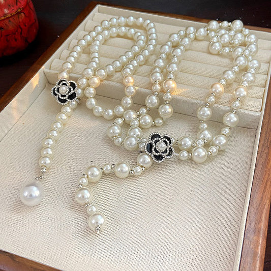 Camellia Pearl Necklace