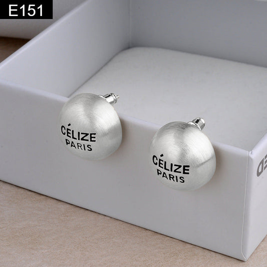 Matte Round Earring - E151