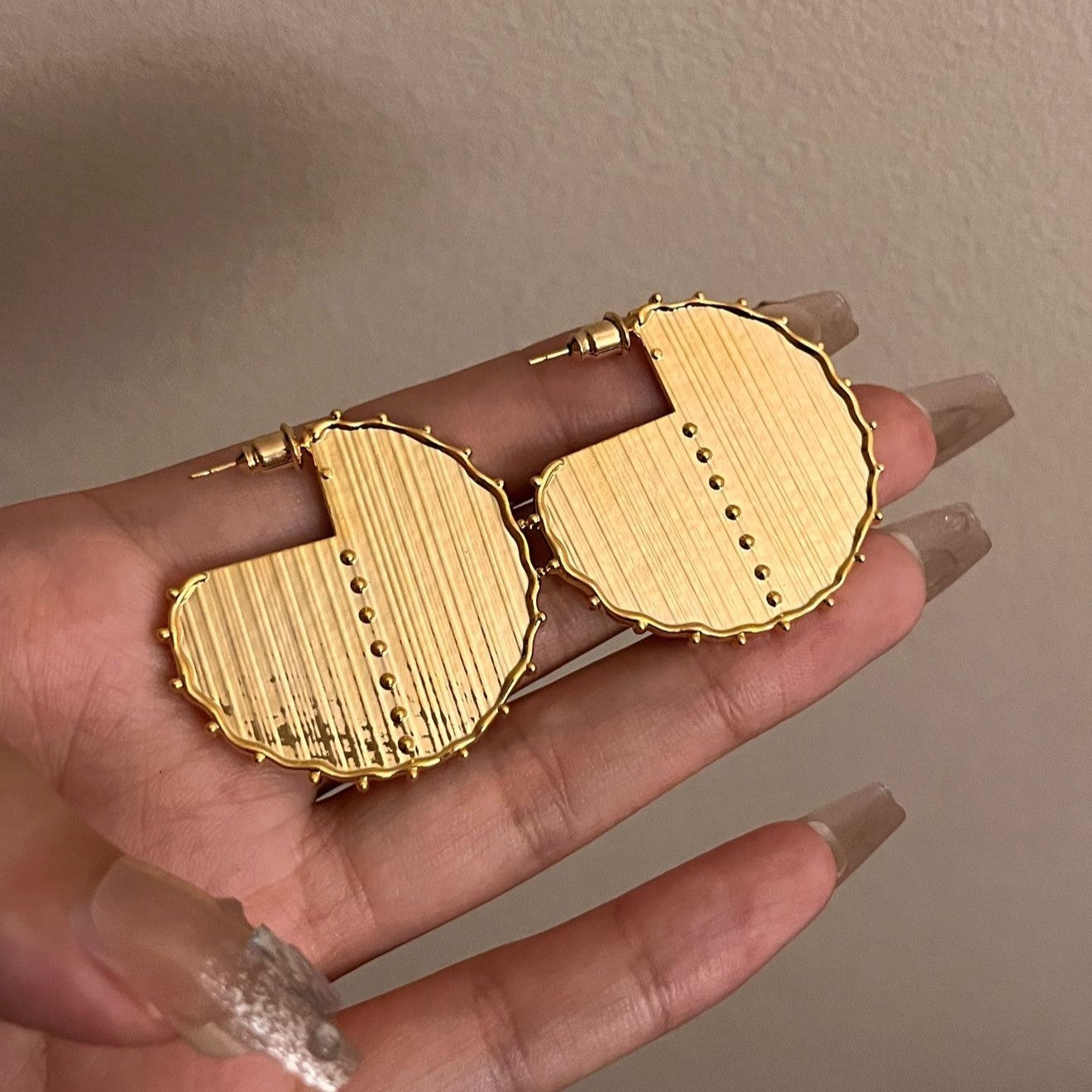 Etched Eclipse Earring