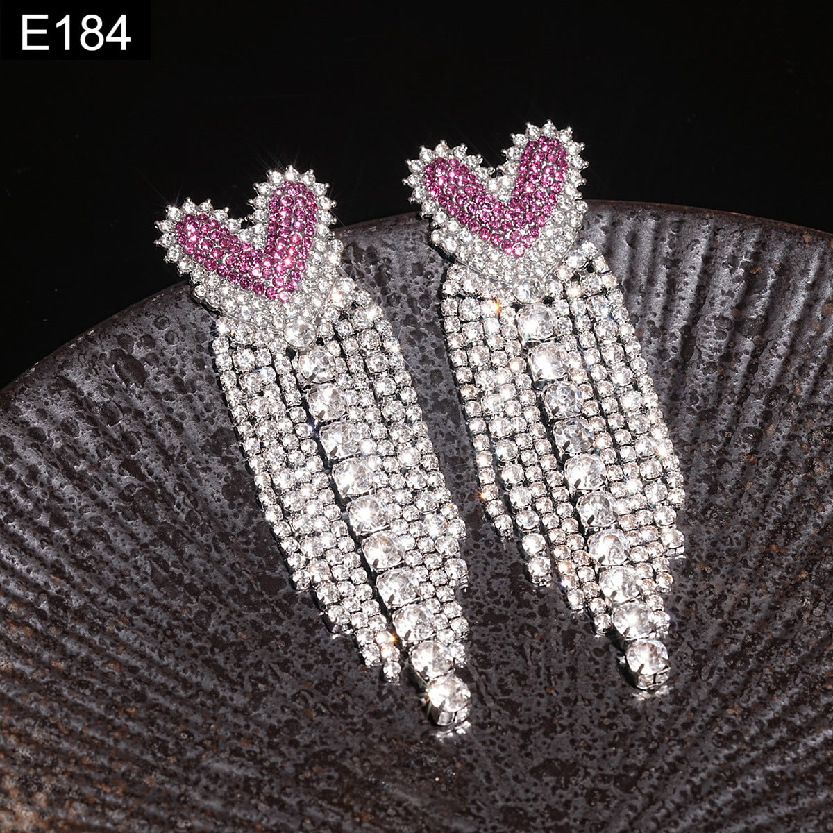 Fuchsia Dazzle Earring - E184