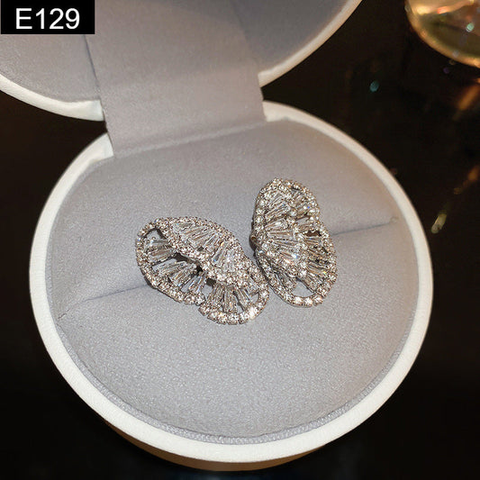 Crystal Butterfly Earring - E129