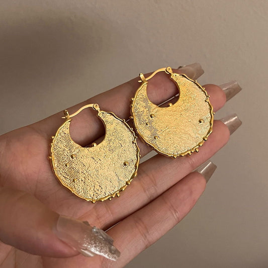 Hammered Halo Hoops