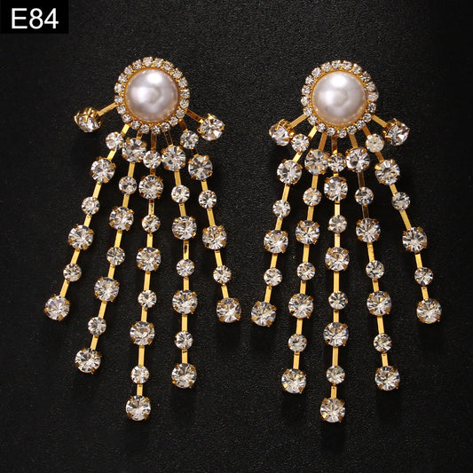 Solar Burst Tassel Earring