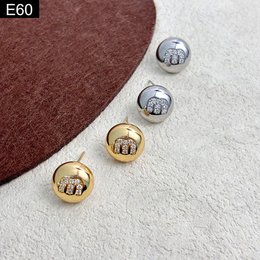 Monogram Orb Studs