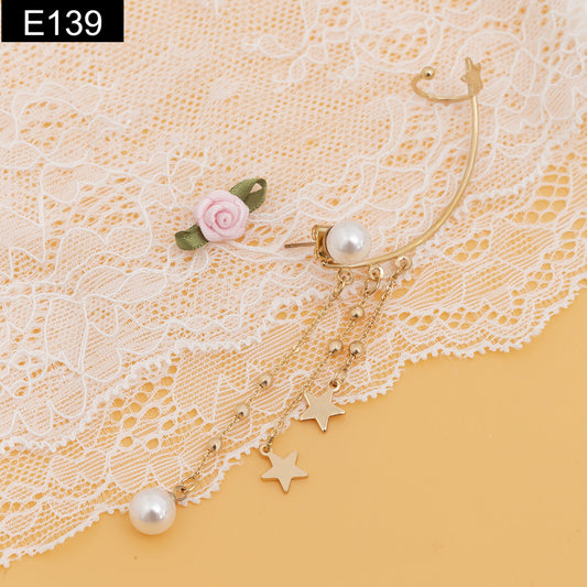 Pearl Star Earcuff - E139