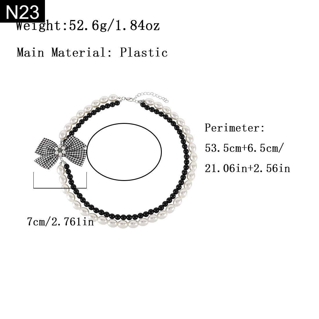 Pearl Tie Necklace - N23