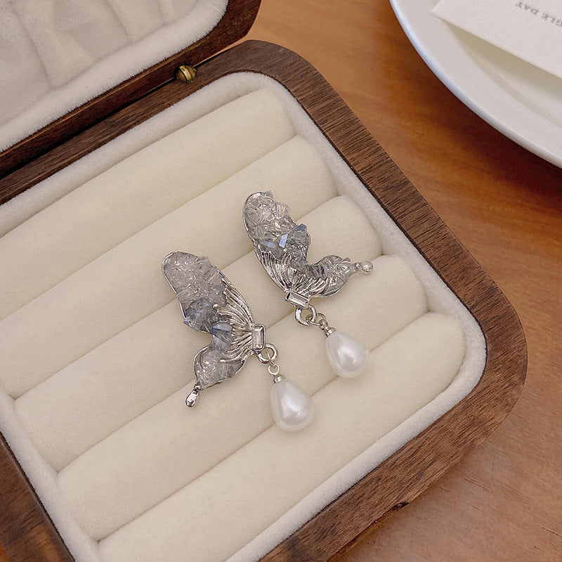 Moonlit Flutter Earring