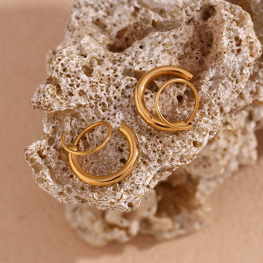 Luminara Plain Hoop Earring