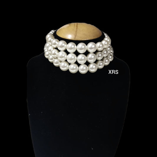 3 Line Graduated Pearl Choker