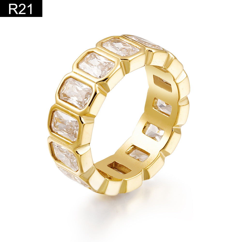 Modern Ledger Ring - R21