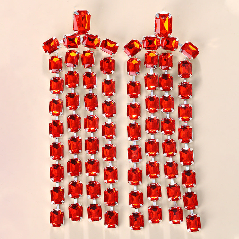 Regal Cut Cascade Earring