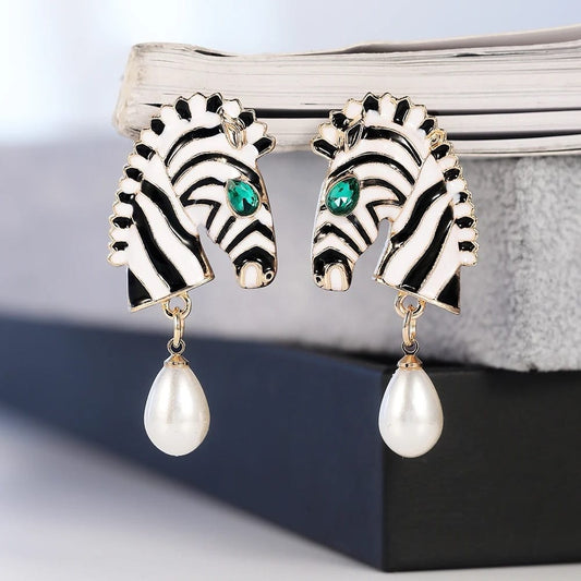 Zebra Earring