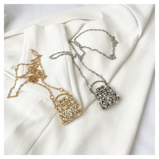 Lattice Metal Sling Bag