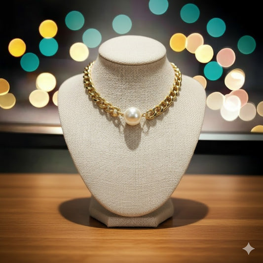 One Pearl Choker - Slim