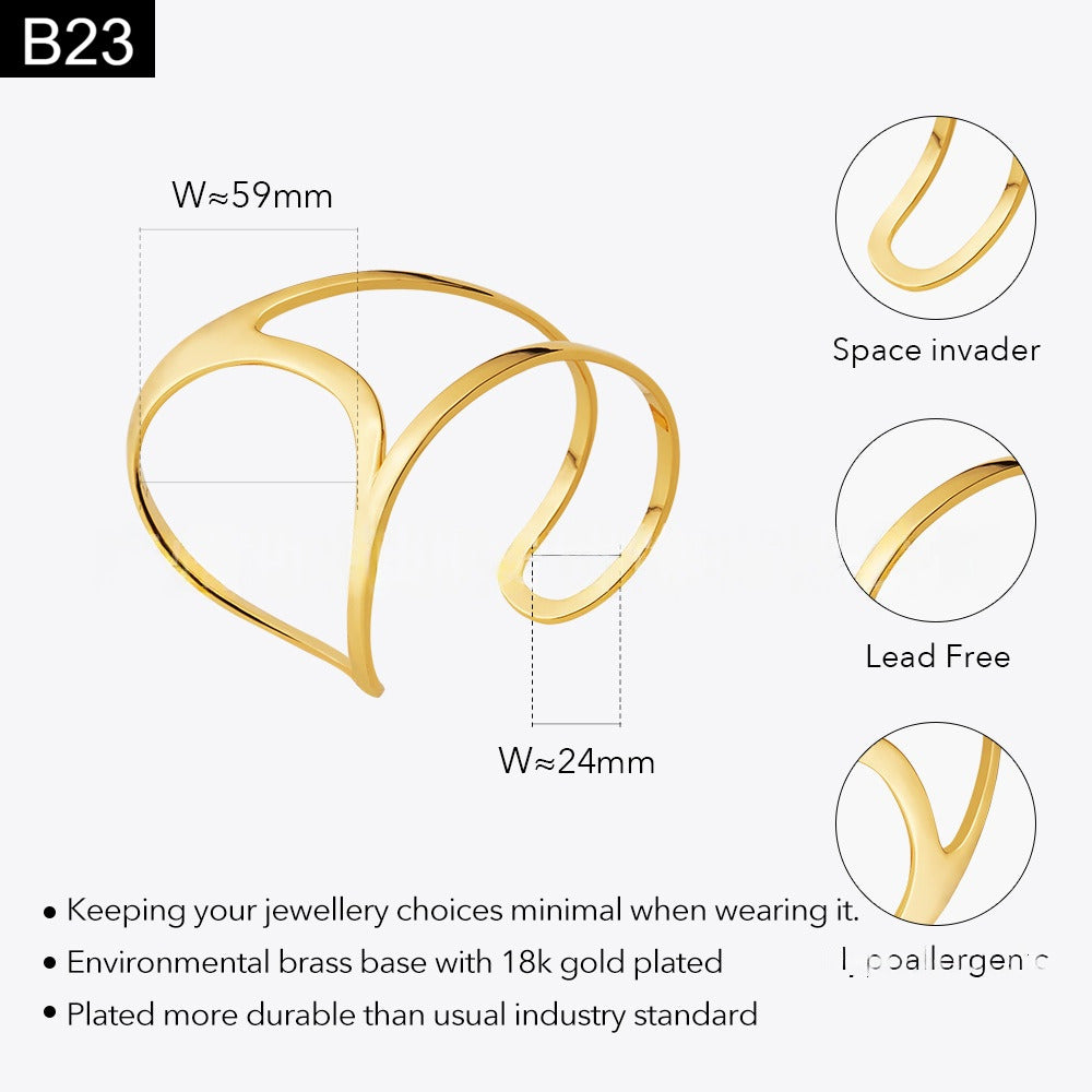 Sleek Symmetry Handcuff - B23