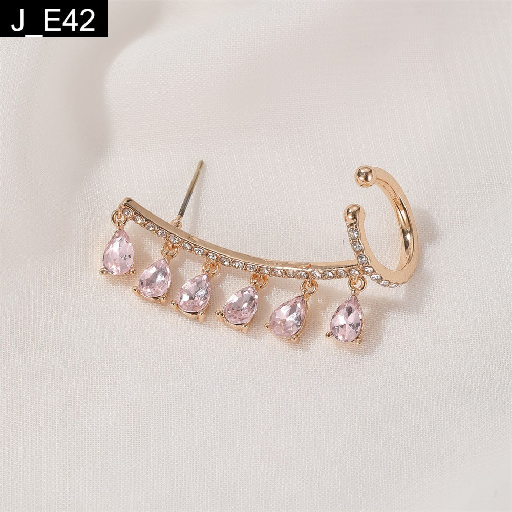 Shimmering Dewdrop Earcuffs - E42