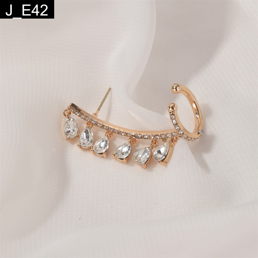 Shimmering Dewdrop Earcuffs - E42