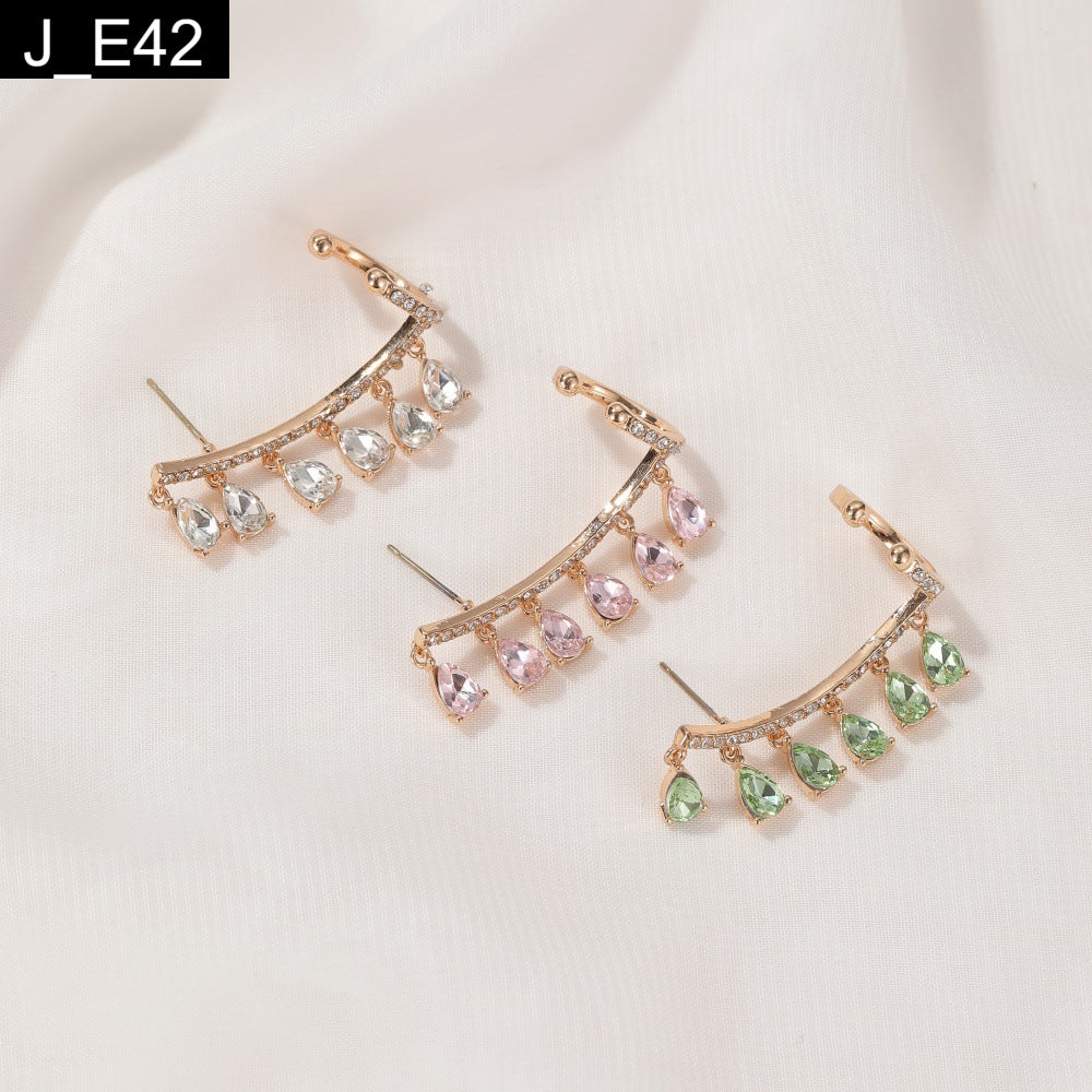 Shimmering Dewdrop Earcuffs - E42