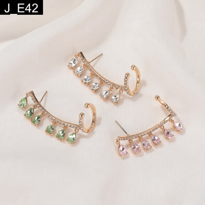 Shimmering Dewdrop Earcuffs - E42