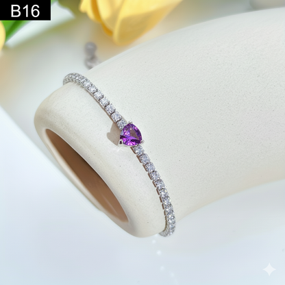 Heart Gem Bracelet - B16