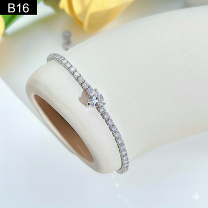 Heart Gem Bracelet - B16