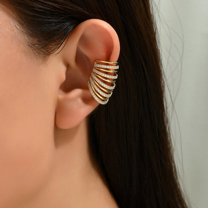 Crystal Coil Earcuff
