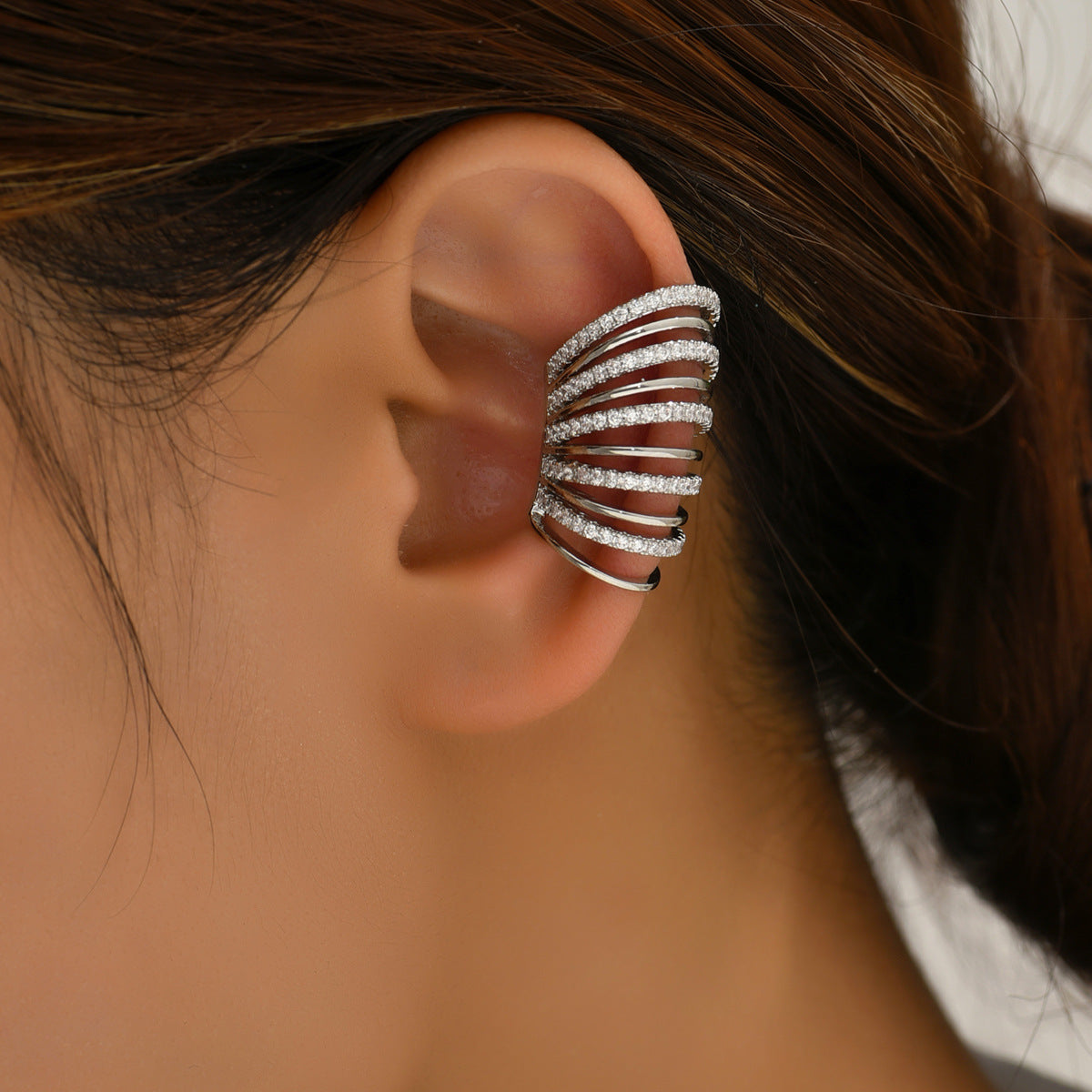 Crystal Coil Earcuff