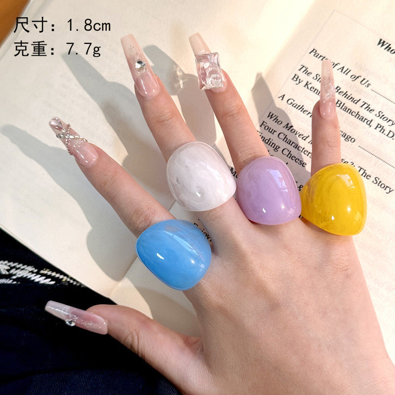 Dreamy Pop Pod Rings - Set of 4