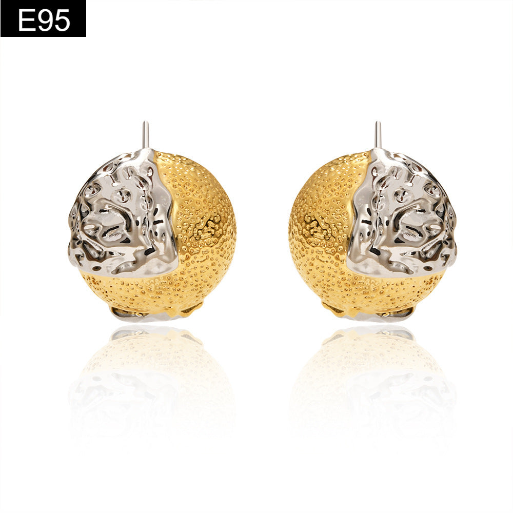Metallic Stud Earring - E95