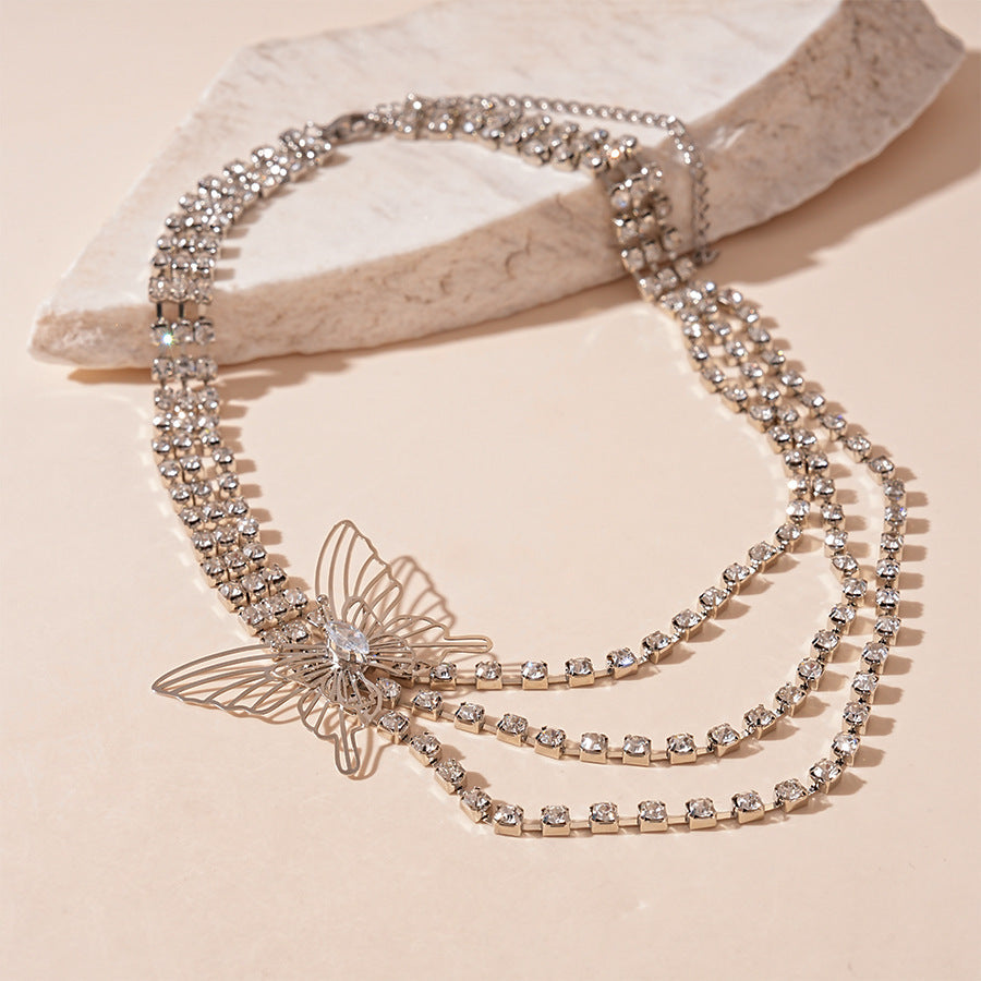 Glitter Wings Necklace