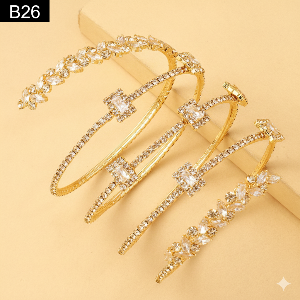 Diamond Spiral Bracelet - B26
