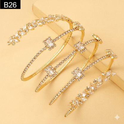 Diamond Spiral Bracelet - B26