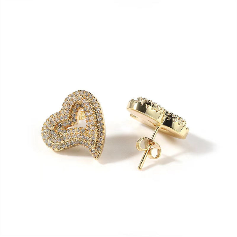 Helena Heart Studs Earring