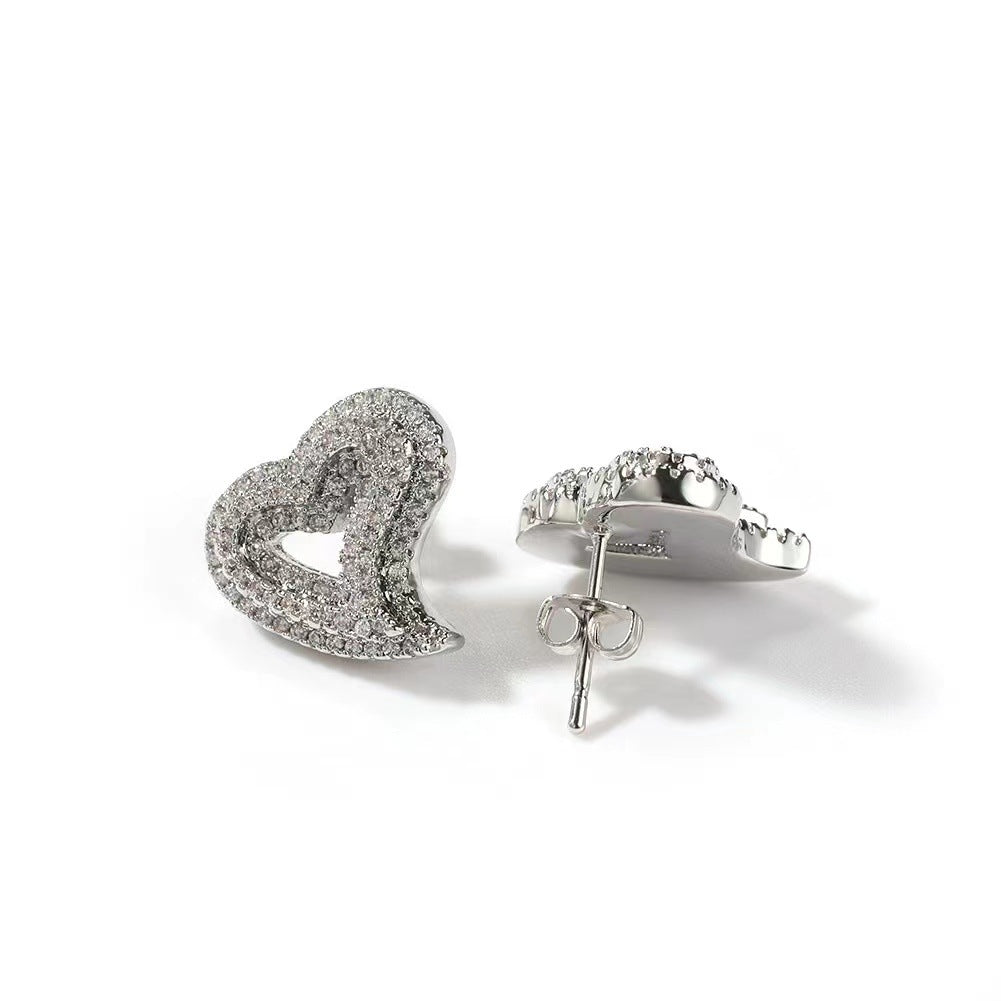 Helena Heart Studs Earring