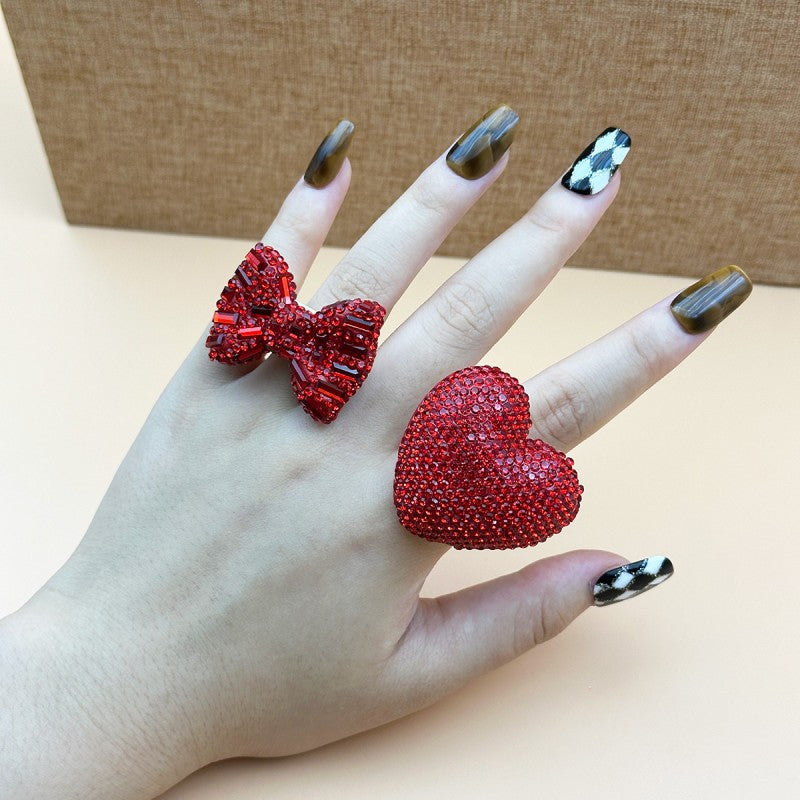Heart & Bow Rings