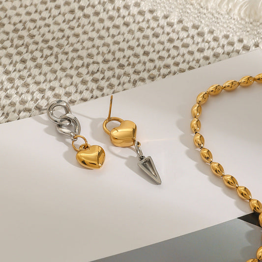 Heart and Dagger Earring