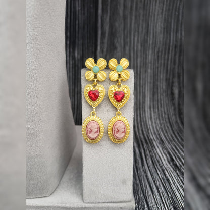 Floral Whimsy Necklace and Earring Set