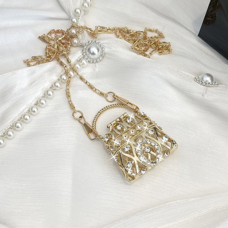 Lattice Metal Sling Bag