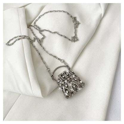 Lattice Metal Sling Bag