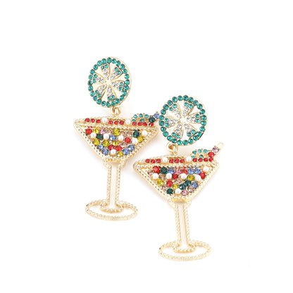 Martini Sparkle Earring
