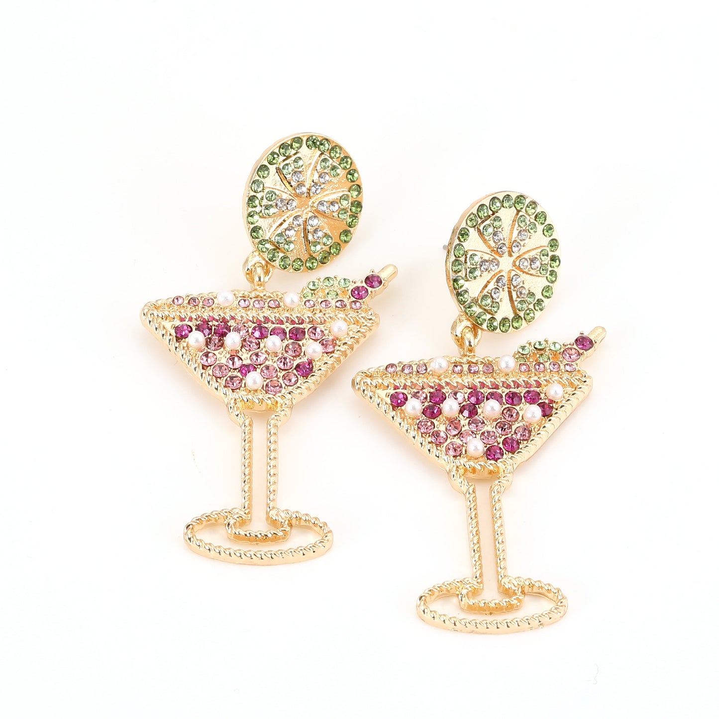 Martini Sparkle Earring